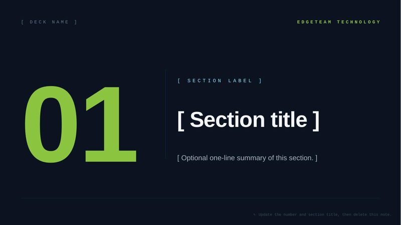 Section divider slide preview