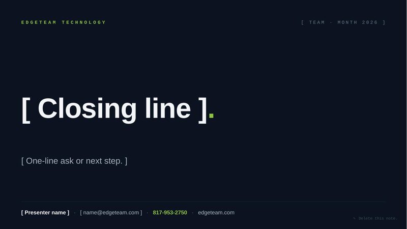 Closing slide preview